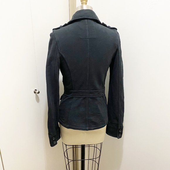 Beautifully Tailored EDC Convertible Blazer Jacket with Epaulettes Navy S - Picture 11 of 13